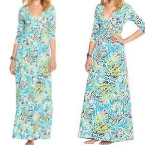 Lilly Pulitzer Sea Soirée Jersey Gloria Maxi Dress
